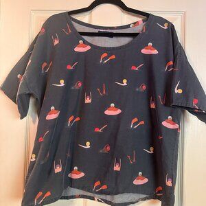 Doops Design Fun illustration Cotton shirt